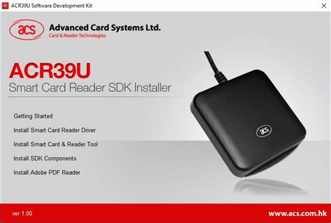 acs smart card reader writer|acr39u u1 software download.